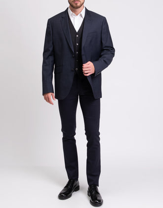 RRP €150 HACKETT Wool Waistcoat Size 40R / 50R / M Fully Lined Satin Cinch Back gallery photo number 2