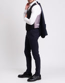 RRP €150 HACKETT Wool Waistcoat Size 40R / 50R / M Fully Lined Satin Cinch Back gallery photo number 3
