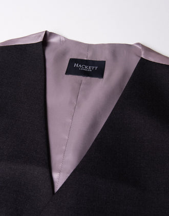 RRP €150 HACKETT Wool Waistcoat Size 40R / 50R / M Fully Lined Satin Cinch Back gallery photo number 8