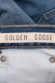 RRP €480 GOLDEN GOOSE DELUXE BRAND Denim Skirt Size XS Faded Frayed Edges Belted gallery photo number 9