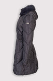 RRP €305 TRUSSARDI COLLECTION Quilted Coat Size L Belted Detachable Hood gallery photo number 2
