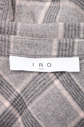 RRP€400 IRO Horren Flannel Overshirt FR34 US2 UK6 XS Wool Blend Plaid Pattern gallery photo number 7