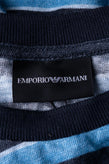 RRP €169 EMPORIO ARMANI Linen T-Shirt Size L Thin Knit Striped Short Sleeve gallery photo number 6