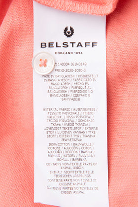 BELSTAFF Polo Shirt US-UK38 IT48 M Logo Patch Split Sides Spread Collar gallery photo number 8