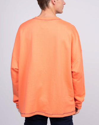 RRP €245 TOM REBL Sweatshirt Size XL Coated Front Round Neck Made in Italy gallery photo number 5