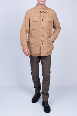 RRP€425 BELSTAFF WEYMOUTH Military Jacket US-UK40 IT50 L Garment Dye Drawcord