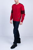 BELSTAFF OUTBOARD Wool Jumper RRP€295 US-UK38 IT48 M Logo Patch Partly Striped gallery photo number 2
