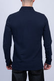 BELSTAFF Polo Shirt US-UK38 IT48 M Logo Split Hem Long Sleeve Spread Collar gallery photo number 5