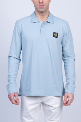 RRP€110 BELSTAFF ESSENTIALS Polo Shirt US-UK44 IT54 XXL Split Hem Spread Collar