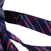 HACKETT Freestyle Bow Tie One- Size Silk Blend Tartan Made in Italy gallery photo number 2