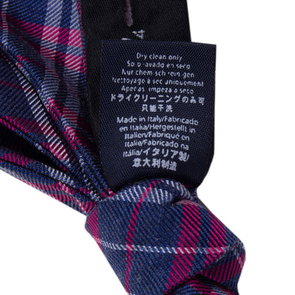 HACKETT Freestyle Bow Tie One- Size Silk Blend Tartan Made in Italy gallery photo number 7