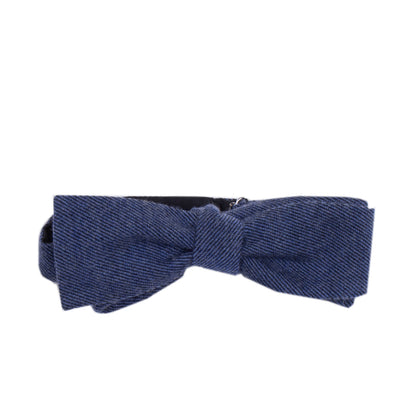 HACKETT Silk & Wool Freestyle Bow One Size Adjustable Blue Made in Italy gallery photo number 1