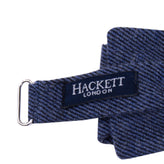 HACKETT Silk & Wool Freestyle Bow One Size Adjustable Blue Made in Italy gallery photo number 6