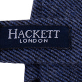 HACKETT Silk & Wool Freestyle Bow One Size Adjustable Blue Made in Italy gallery photo number 5