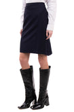 RRP €105 8 Pencil Skirt Size IT 42 Wool Blend Split Back Made in Italy gallery photo number 3