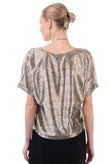JOLIE By EDWARD SPIERS Top Blouse Size S Metallic Effect Geometric Made in Italy gallery photo number 3