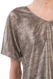 JOLIE By EDWARD SPIERS Top Blouse Size S Metallic Effect Geometric Made in Italy gallery photo number 4