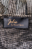 JOLIE By EDWARD SPIERS Top Blouse Size S Metallic Effect Geometric Made in Italy gallery photo number 5