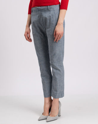 RRP €125 CYCLE Tailored Trousers Size 26 Pleated Zip Fly Cropped Made in Italy gallery photo number 4