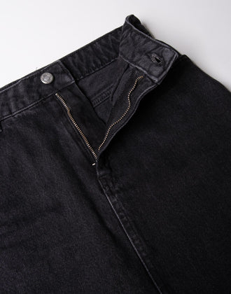 TOPSHOP Denim Mini Skirt Size UK 14 Frayed Hem gallery photo number 6