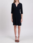RRP€200 EUROPEAN CULTURE Sheath Dress Size S Split V Neck Made in Italy gallery photo number 4