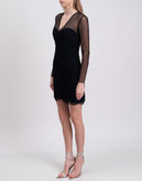 RRP€290 ANNARITA N Tulle Bodycon Dress Size IT 42 V-Neck Made in Italy gallery photo number 5