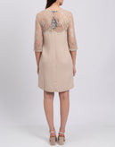 TWIN SET SIMONA BARBIERI Cady Shift Dress Size S Floral Lace 3/4 Sleeve gallery photo number 6