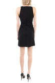 RRP €240 HALSTON HERITAGE Sheath Dress Size US 8 M-L Zipped Back Round Neck gallery photo number 3