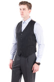 RRP €175 HACKETT Wool Waistcoat Size 38L 48L S Two Tone Single-Breasted Y-Neck gallery photo number 4
