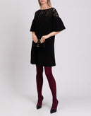 RRP €595 GOAT Wool Sheath Dress Size UK 8 / S Lace Insert Bell Sleeve Boat Neck gallery photo number 2