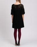 RRP €595 GOAT Wool Sheath Dress Size UK 10 / M Lace Insert Bell Sleeve Boat Neck gallery photo number 6