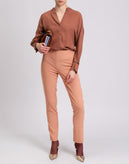 RRP €330 CEDRIC CHARLIER Crepe Tailored Trousers Size IT 40 / XS Made in Italy gallery photo number 2