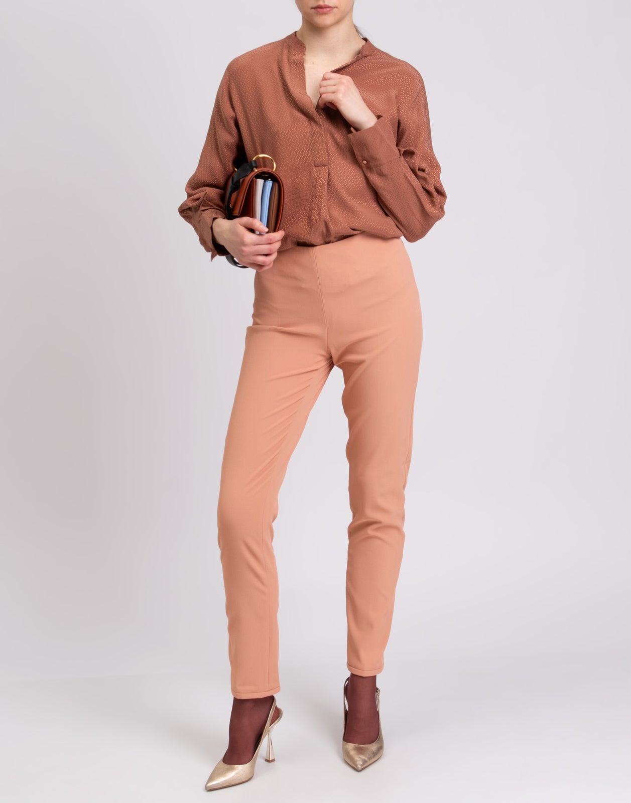 RRP €330 CEDRIC CHARLIER Crepe Tailored Trousers Size IT 40 / XS Made in Italy gallery main photo