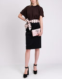 RRP€1315 VALENTINO Wool Blend Straight Skirt IT 38 / XS Silk Lined Made in Italy gallery photo number 3