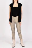 8 Cashmere & Merino Wool Cardigan Size S Thin Knit Cap Sleeve Made in Italy gallery photo number 2