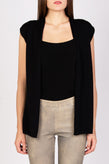 8 Cashmere & Merino Wool Cardigan Size S Thin Knit Cap Sleeve Made in Italy gallery photo number 1