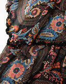 RRP €680 ANJUNA Maxi Flounce Dress Size M Paisley Cold Shoulders Made in Italy gallery photo number 5