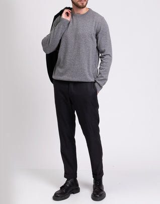 RRP €195 HENRY COTTON'S Jumper Size XXL Wool Blend Melange Thin Knit Long Sleeve