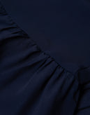 ATOS LOMBARDINI Tunic Dress Size IT 42 Silk Blend Pleated Made in Italy gallery photo number 9