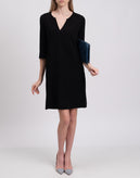 RRP€200 EUROPEAN CULTURE Sheath Dress Size S Split V Neck Made in Italy gallery photo number 3
