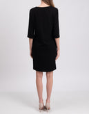 RRP€200 EUROPEAN CULTURE Sheath Dress Size S Split V Neck Made in Italy gallery photo number 6