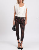 RRP€180 MANILA GRACE Trousers Size IT40 Stretch Wool Blend Melange Made in Italy gallery photo number 2