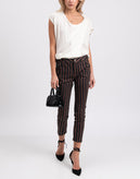 RRP€180 MANILA GRACE Trousers Size IT40 Stretch Wool Blend Melange Made in Italy gallery photo number 3