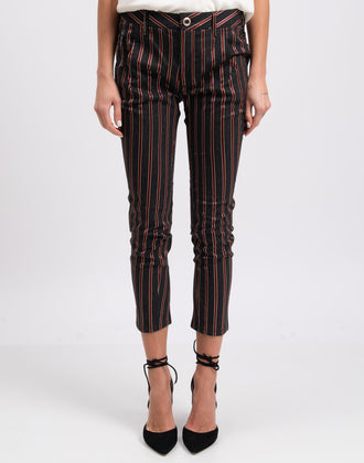 RRP€180 MANILA GRACE Trousers Size IT40 Stretch Wool Blend Melange Made in Italy gallery photo number 4