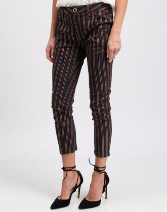 RRP€180 MANILA GRACE Trousers Size IT40 Stretch Wool Blend Melange Made in Italy gallery photo number 5
