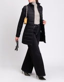 RRP€210 8 Quilted Coat Size M Padded Black Full Zip Funnel Neck Made in Italy gallery photo number 3