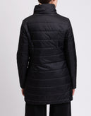 RRP€210 8 Quilted Coat Size M Padded Black Full Zip Funnel Neck Made in Italy gallery photo number 6