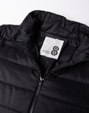 RRP€210 8 Quilted Coat Size M Padded Black Full Zip Funnel Neck Made in Italy gallery photo number 8