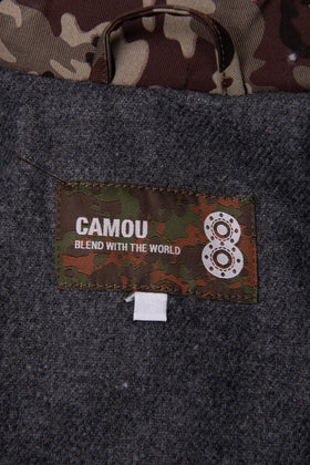 RRP€230 CAMOU By 8 Military Jacket Size M Wool Blend Padded Made in Italy gallery photo number 10