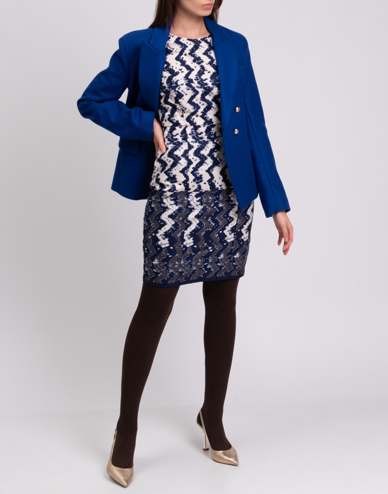 KISUA AFRICA for 8 Sheath Dress Size IT 40 Patterned Partly Lined Sleeveless gallery main photo
